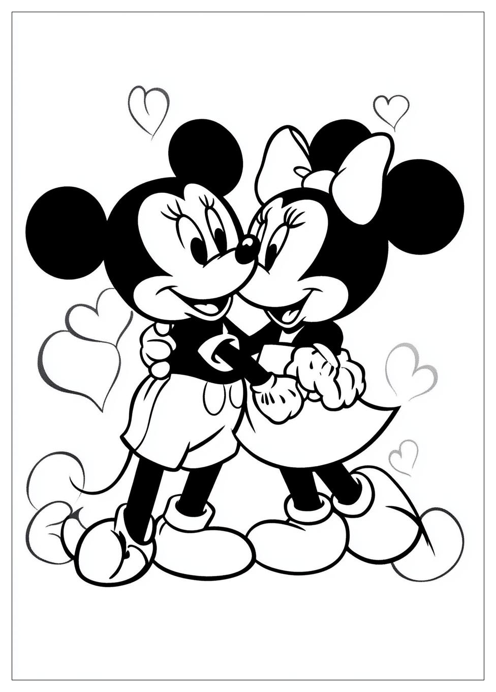 Disegni Minnie E Topolino Da Colorare 18