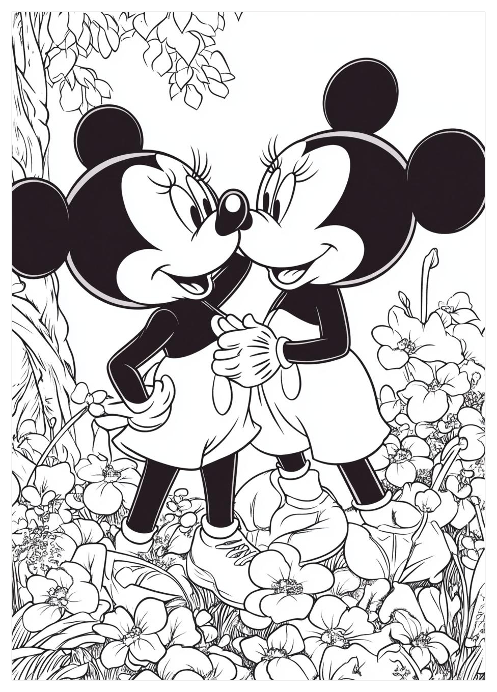 Disegni Minnie E Topolino Da Colorare 22