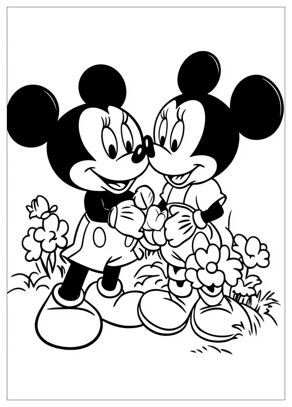 Disegni Minnie E Topolino Da Colorare 23