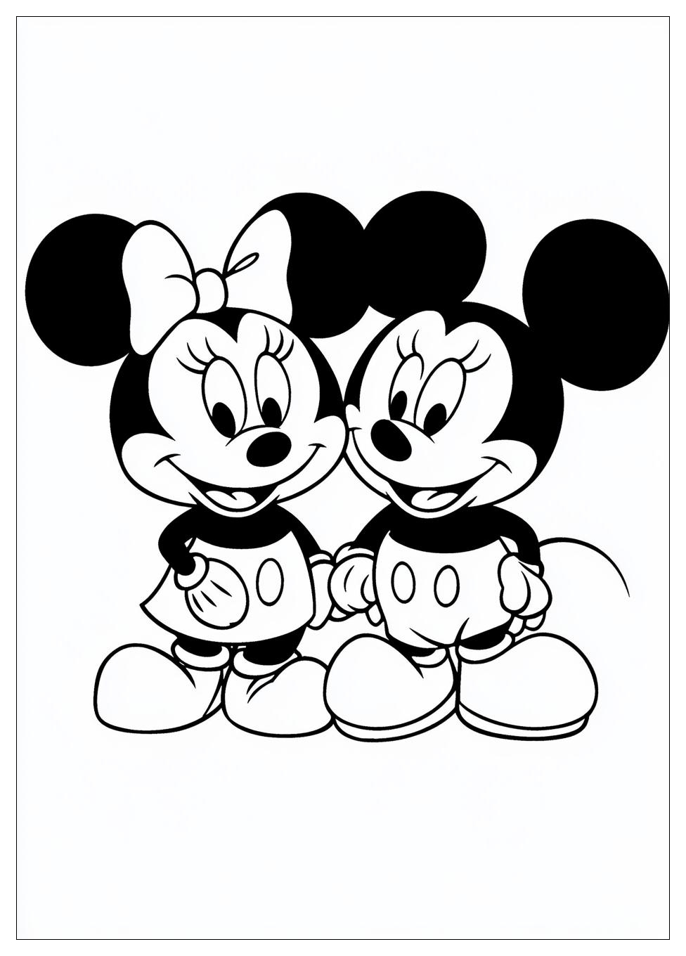 Disegni Minnie E Topolino Da Colorare 3