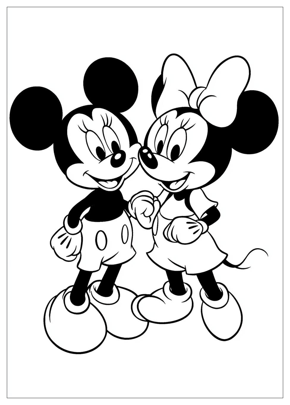 Disegni Minnie E Topolino Da Colorare 5