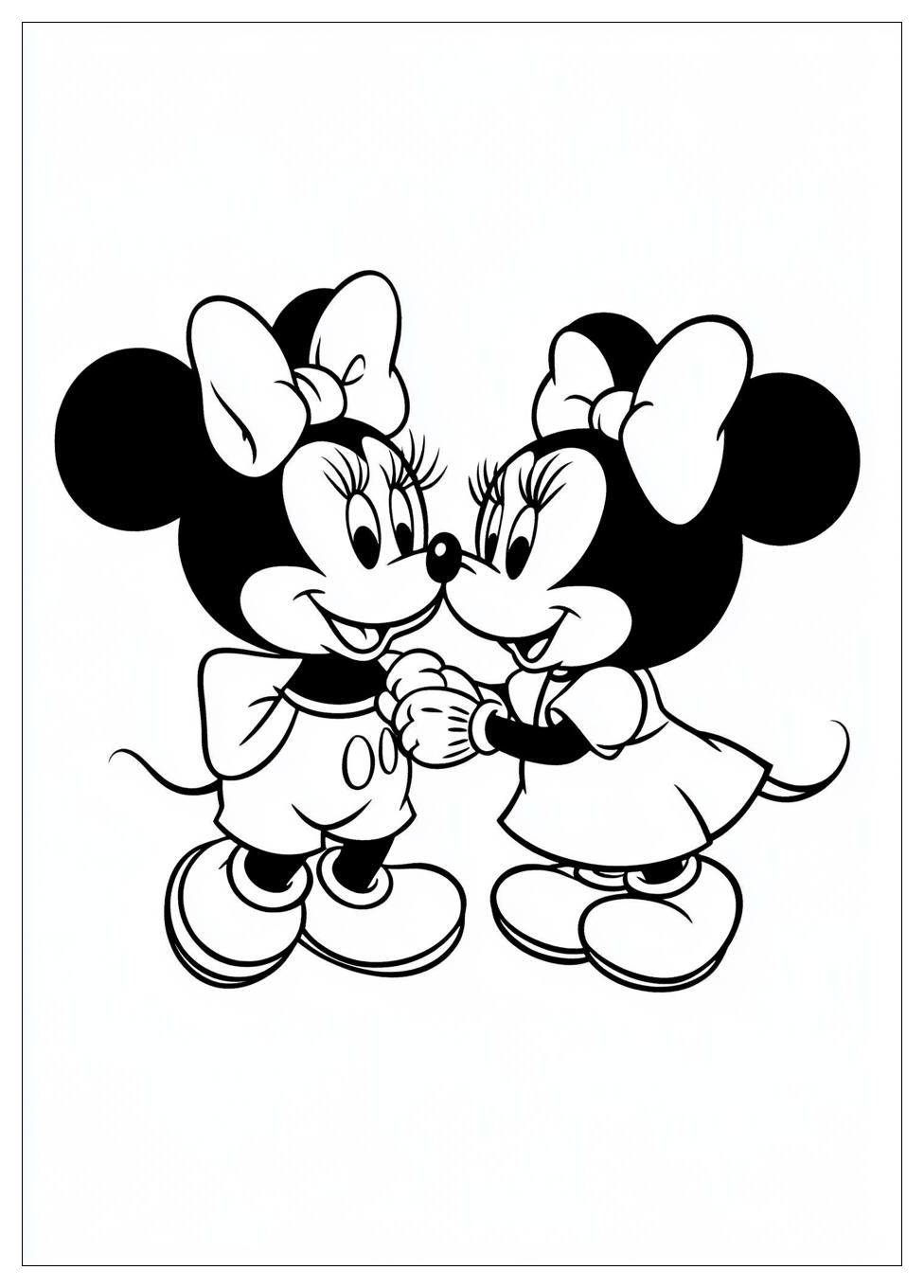 Disegni Minnie E Topolino Da Colorare 7