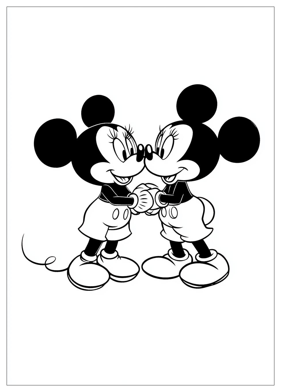 Disegni Minnie E Topolino Da Colorare 8