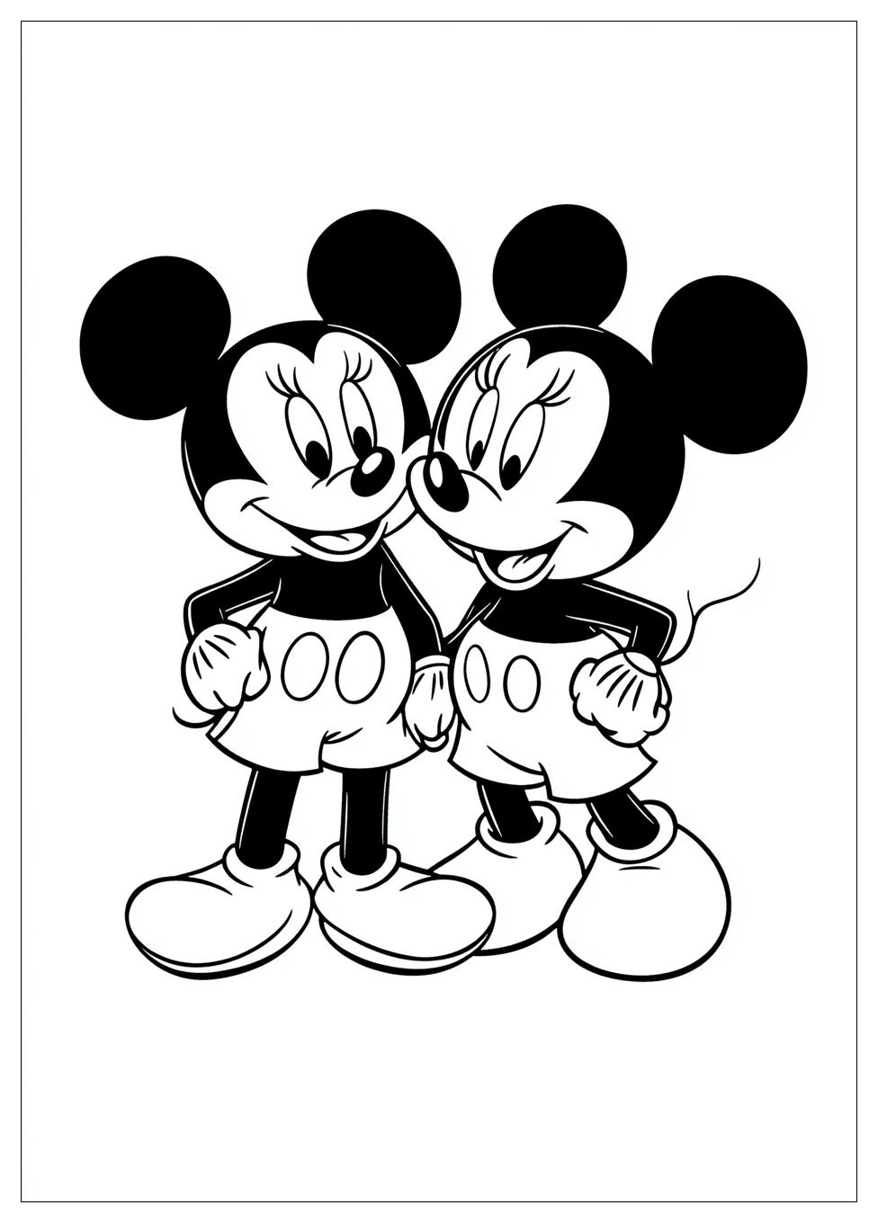 Disegni Minnie E Topolino Da Colorare 9