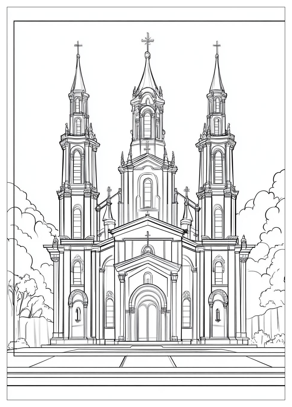 Disegni Monastero Da Colorare 2