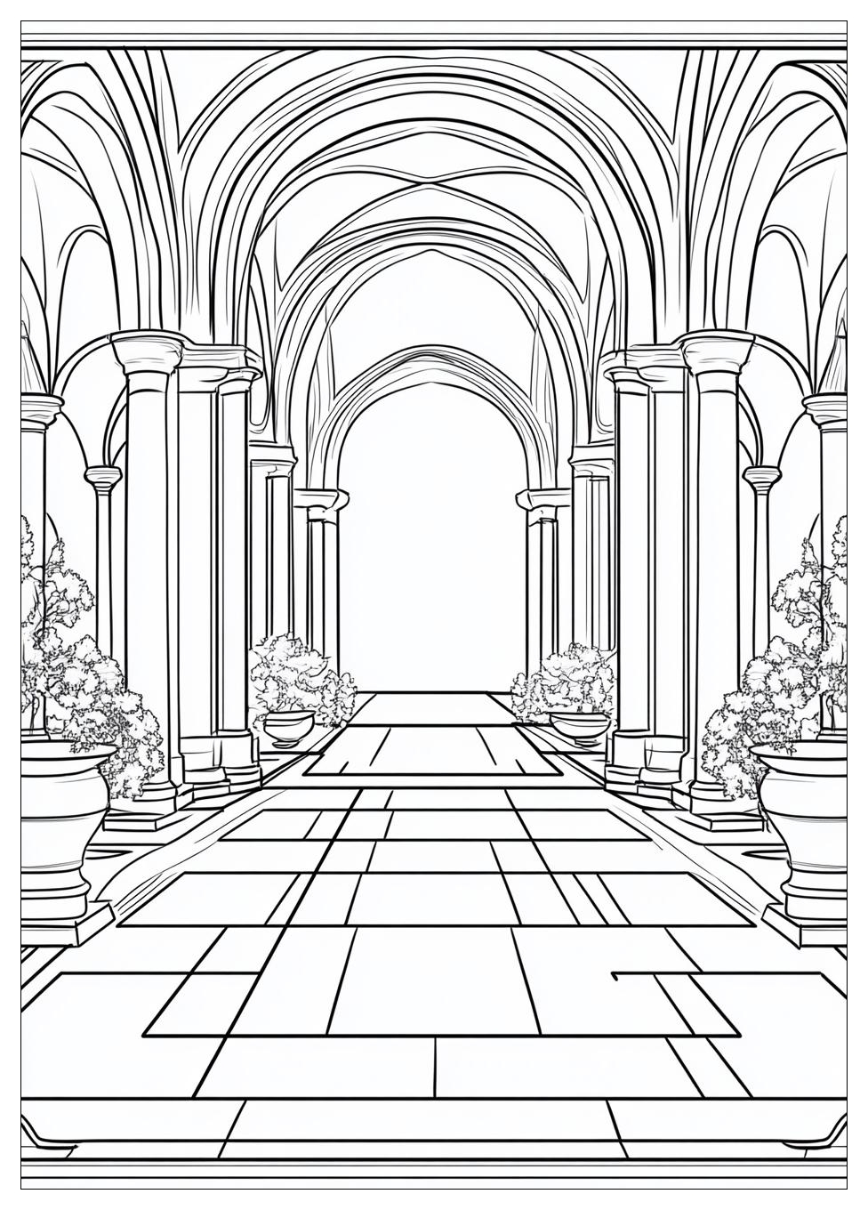 Disegni Monastero Da Colorare 4