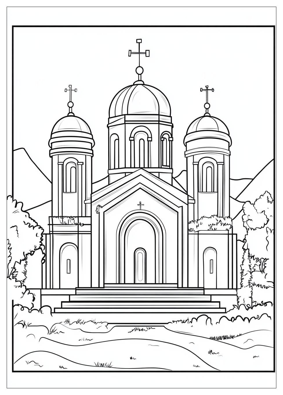 Disegni Monastero Da Colorare 8