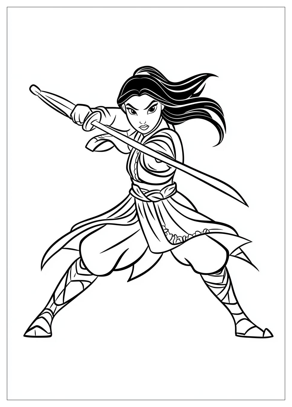 Disegni Mulan Da Colorare 11