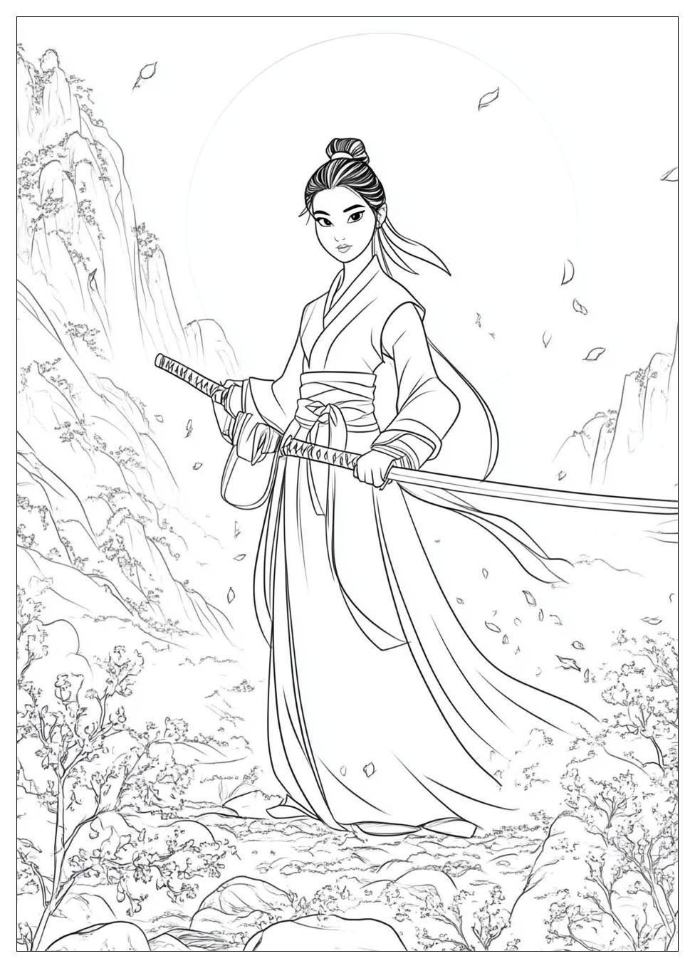 Disegni Mulan Da Colorare 16