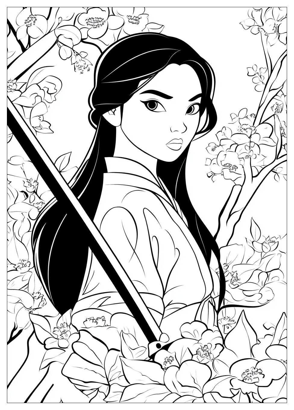 Disegni Mulan Da Colorare 17