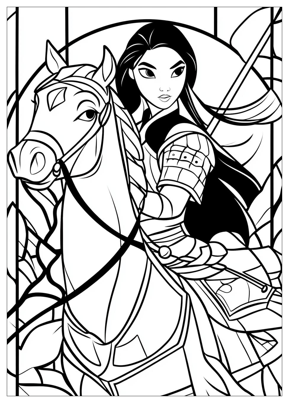 Disegni Mulan Da Colorare 5