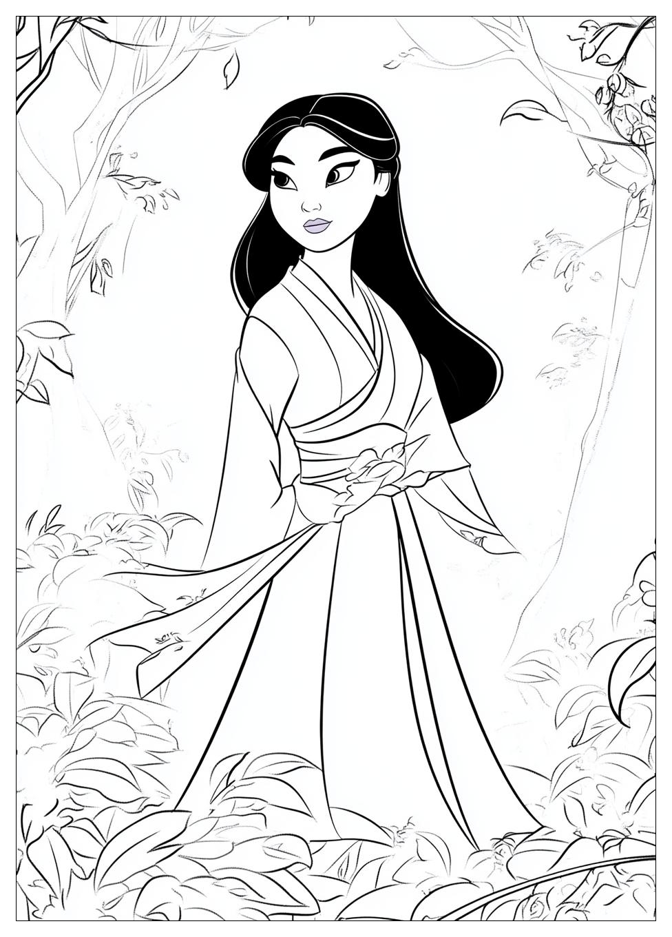 Disegni Mulan Da Colorare 9