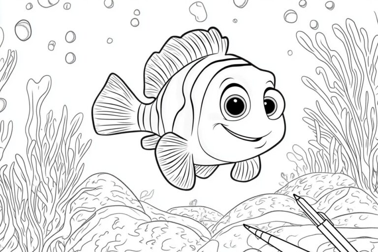 Nemo Da Colorare : Colora il mondo di Nemo