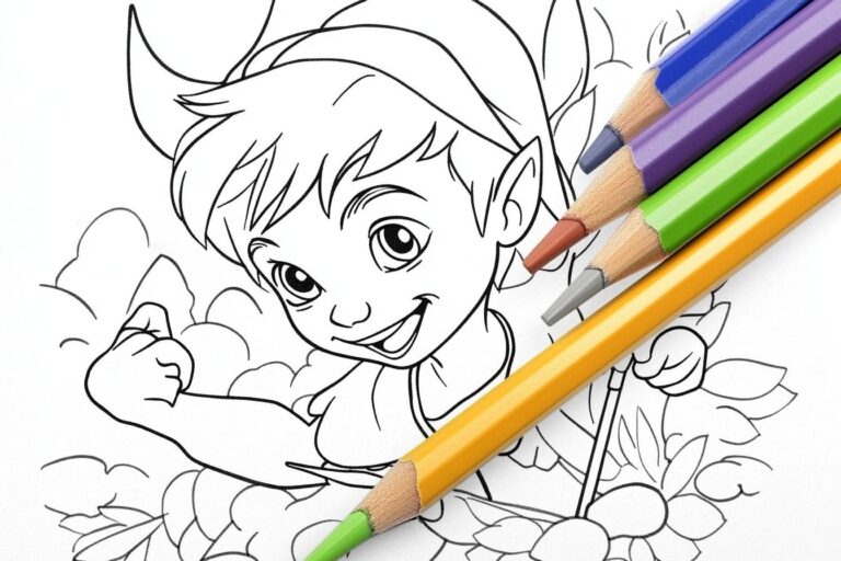 Peter Pan Da Colorare : Il Magico Mondo di Peter Pan a Colori