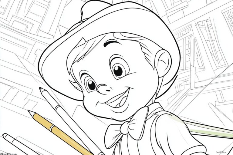 Pinocchio Da Colorare : Il Mondo di Pinocchio Tra I Colori