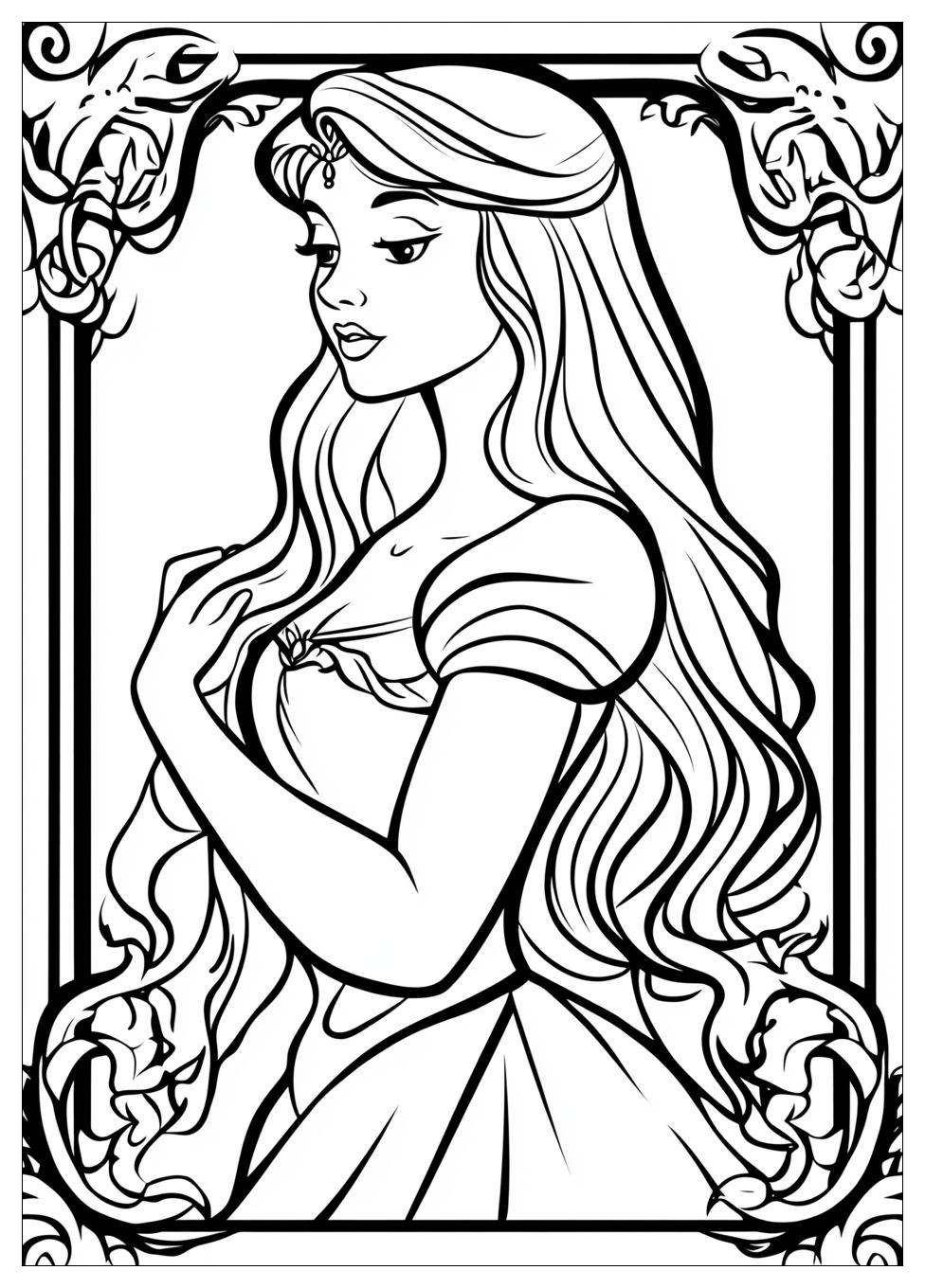 Disegni Principessa Aurora Da Colorare 16