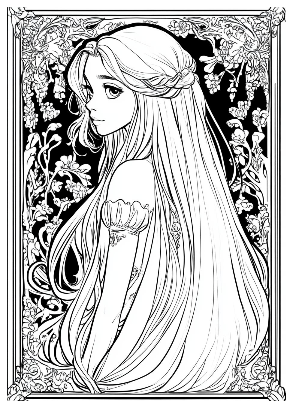 Disegni Rapunzel Da Colorare 7