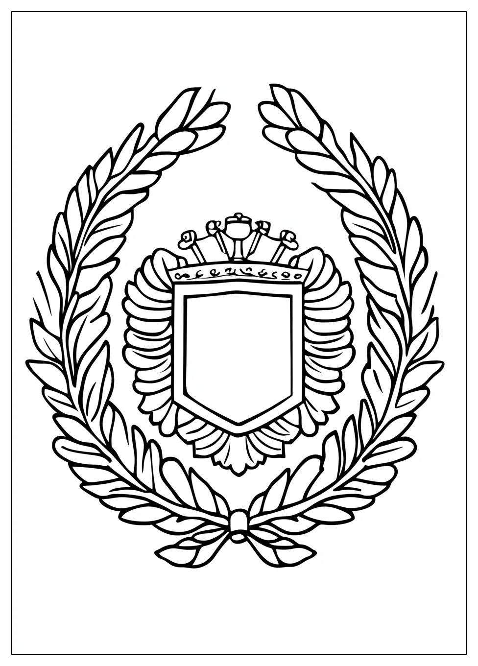 Disegni Rome Crest Coloring Pages 11