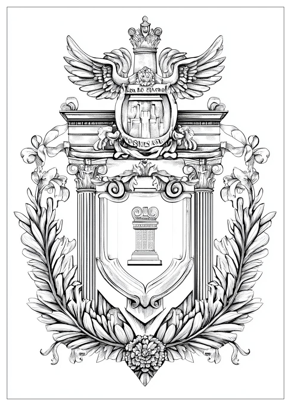 Disegni Rome Crest Coloring Pages 24