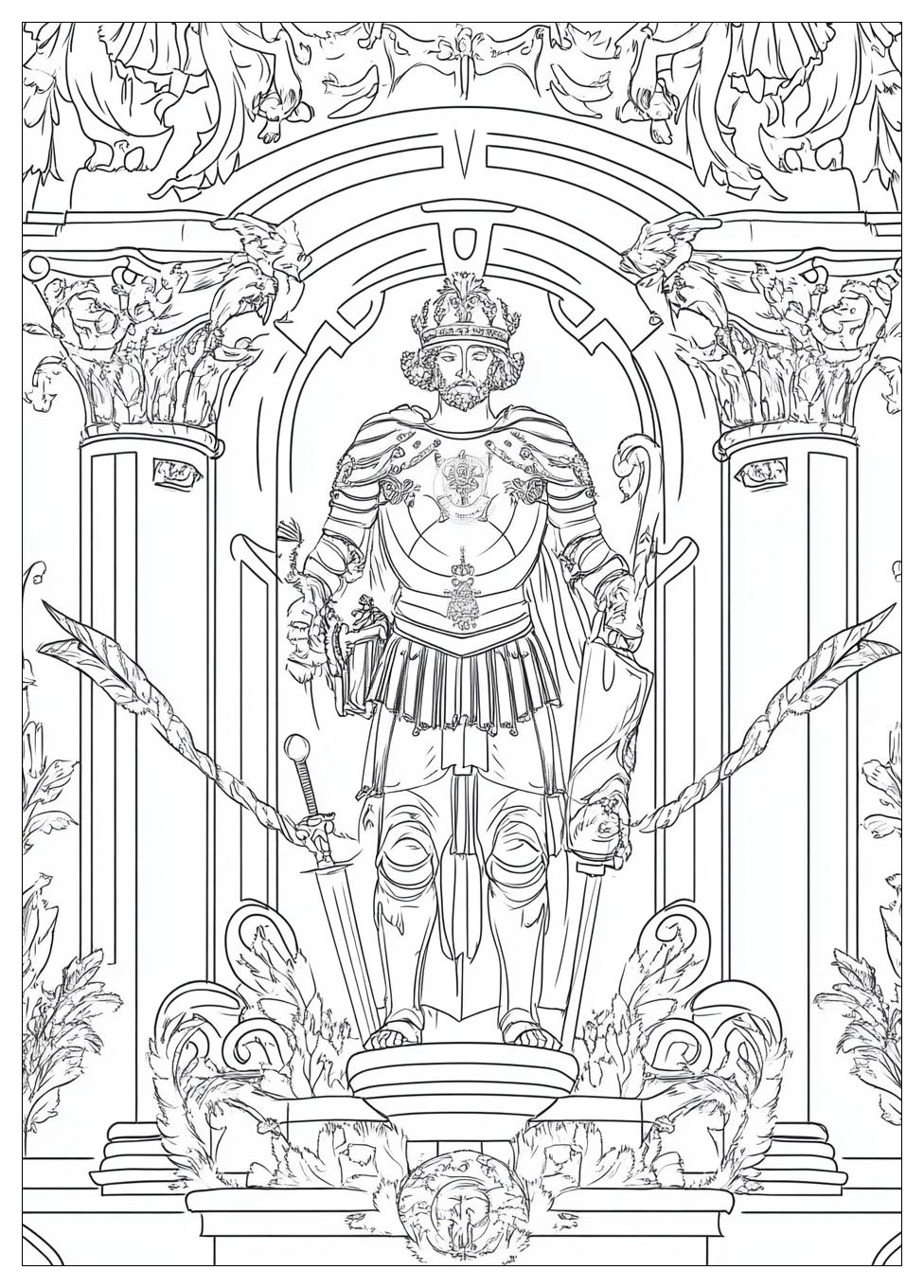 Disegni Rome Crest Coloring Pages 8