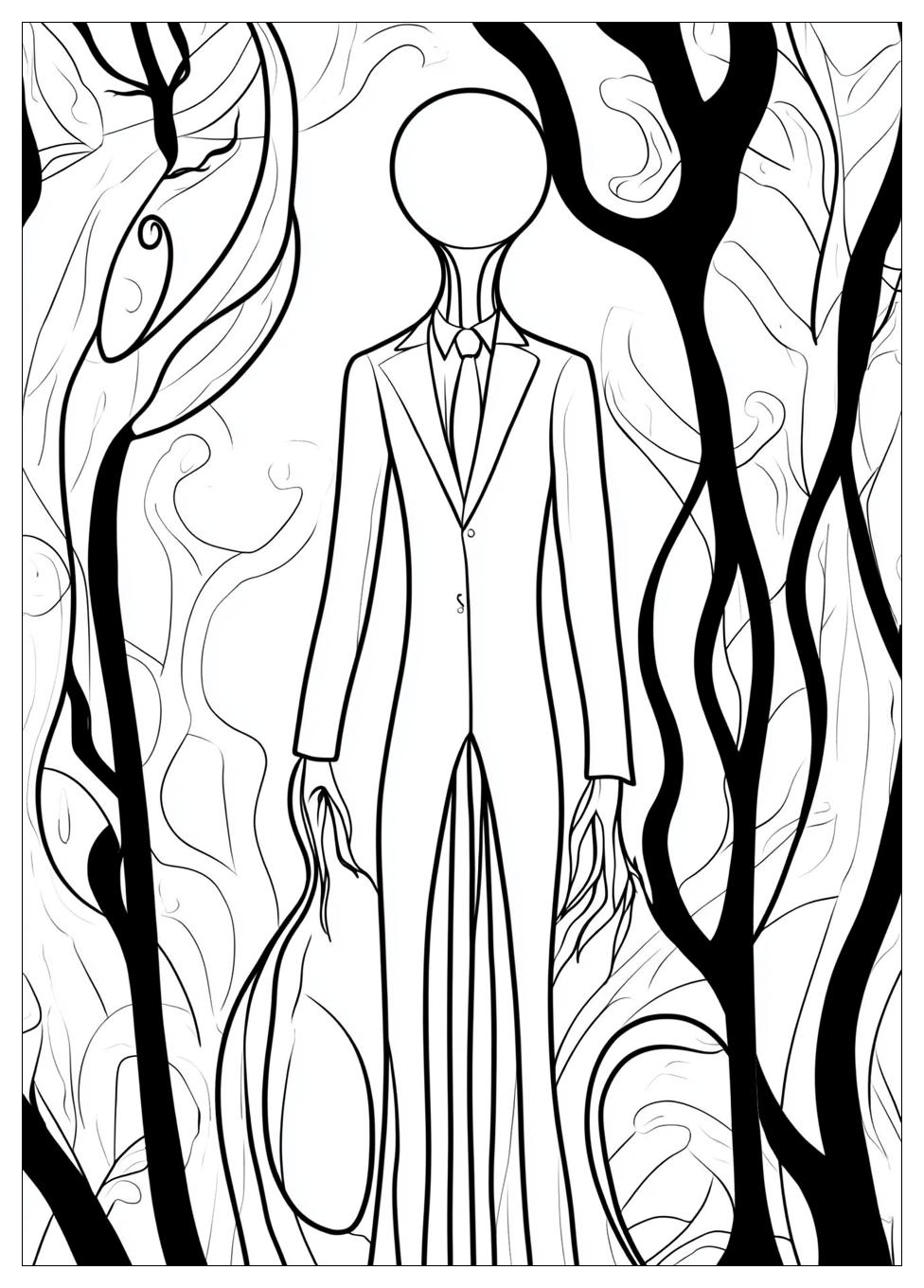 Disegni Slenderman Da Colorare 1