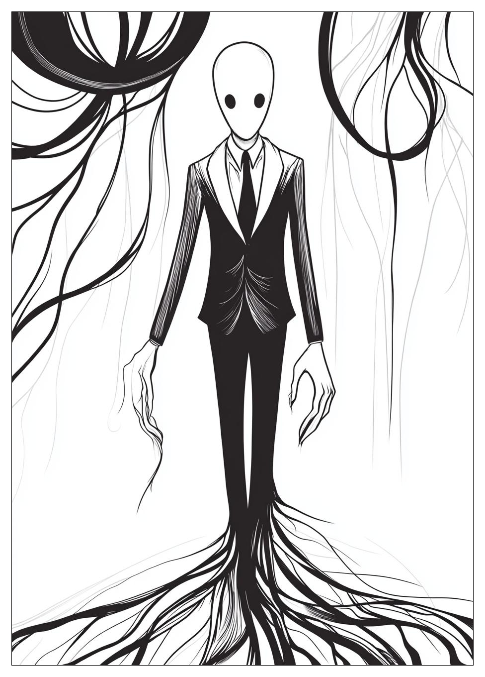 Disegni Slenderman Da Colorare 12