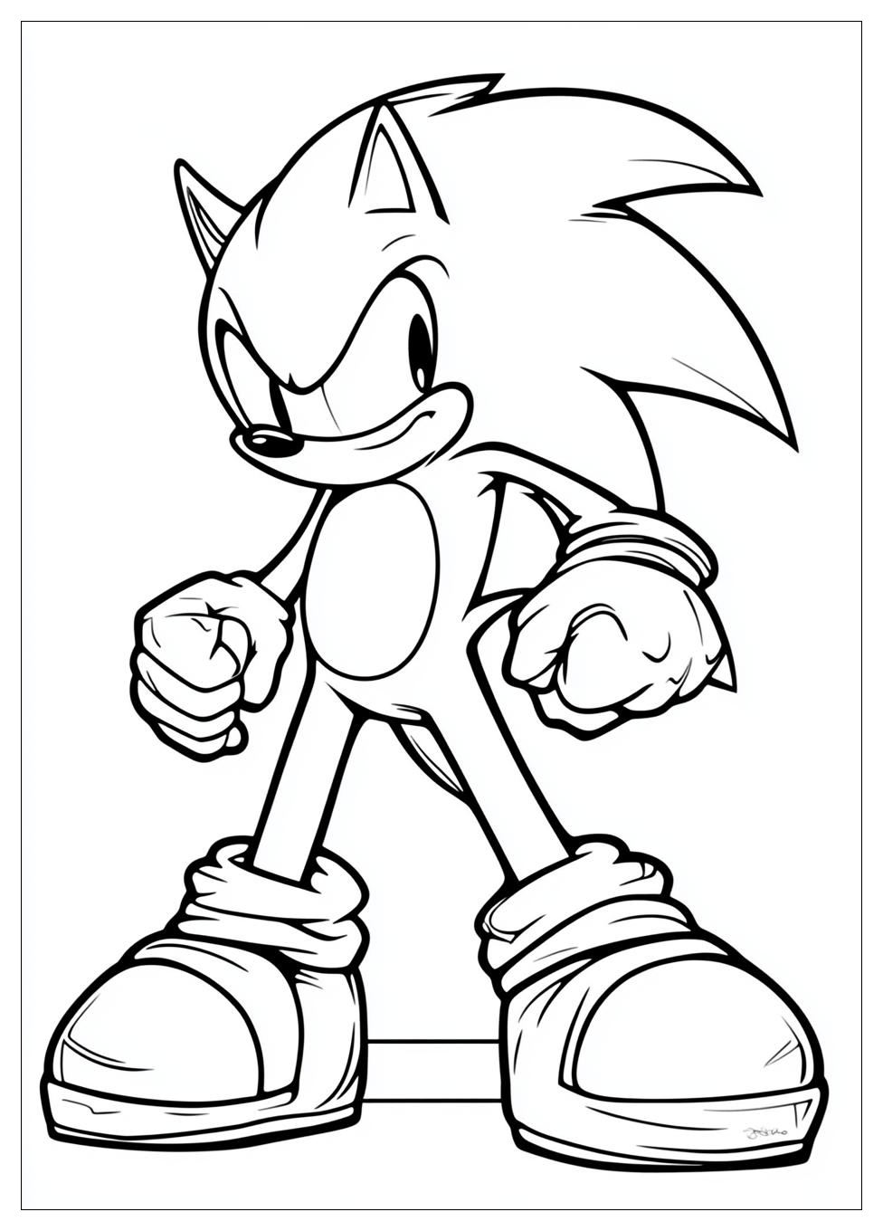 Disegni Sonic Da Colorare 1