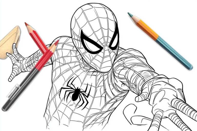 Spidey Da Colorare : Colorare con Spiderman