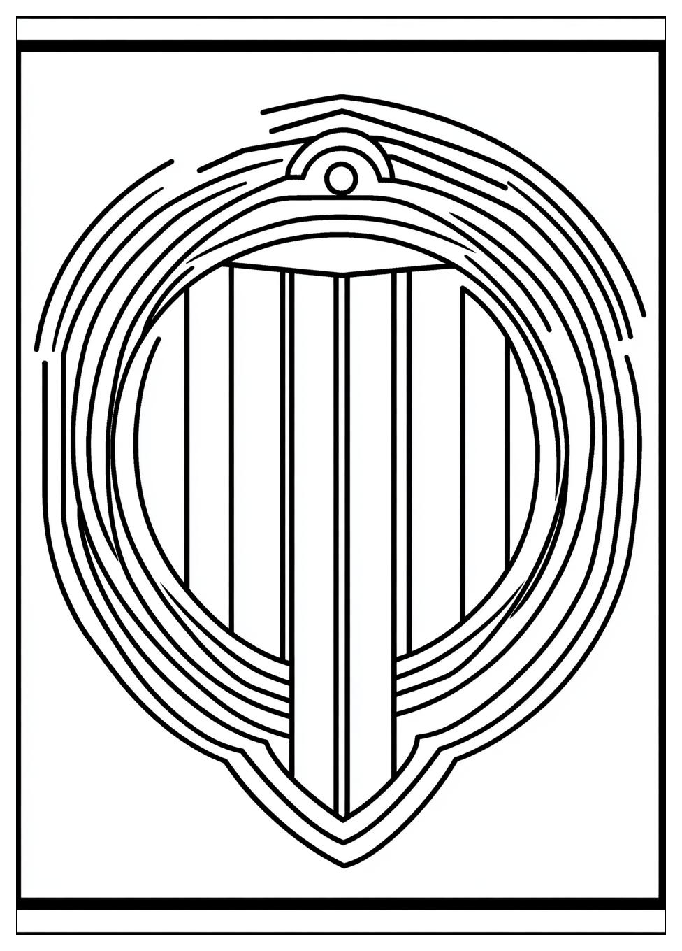 Disegni Stemma Del Milan Da Colorare 6