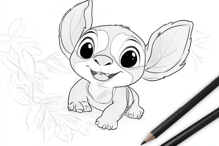 Stitch Da Colorare : Colora il tuo Stitch!