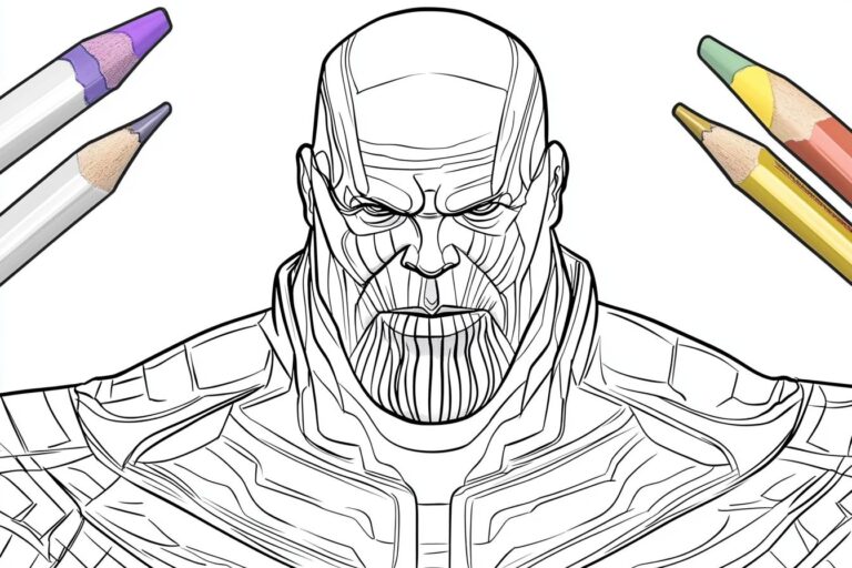 Thanos Da Colorare : Colora il Titano Pazzo