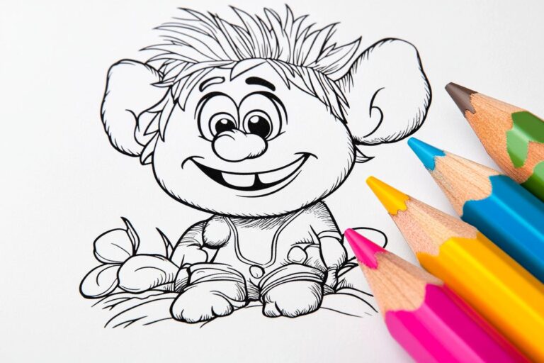 Trolls Da Colorare : Il Divertimento Creativo per Bambini