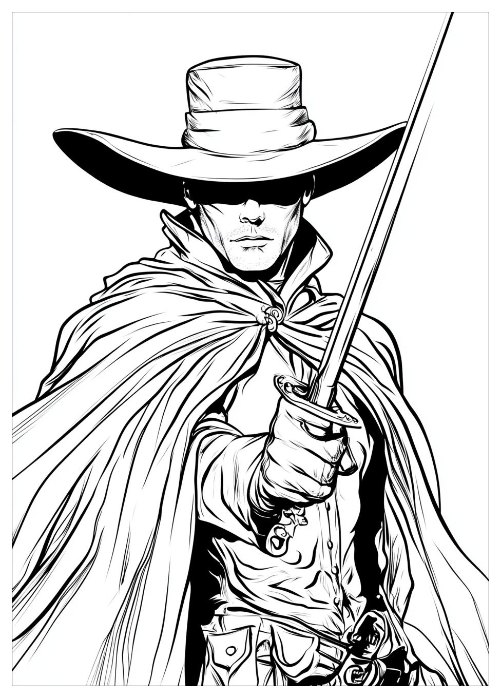 Disegni Zorro Da Colorare 1