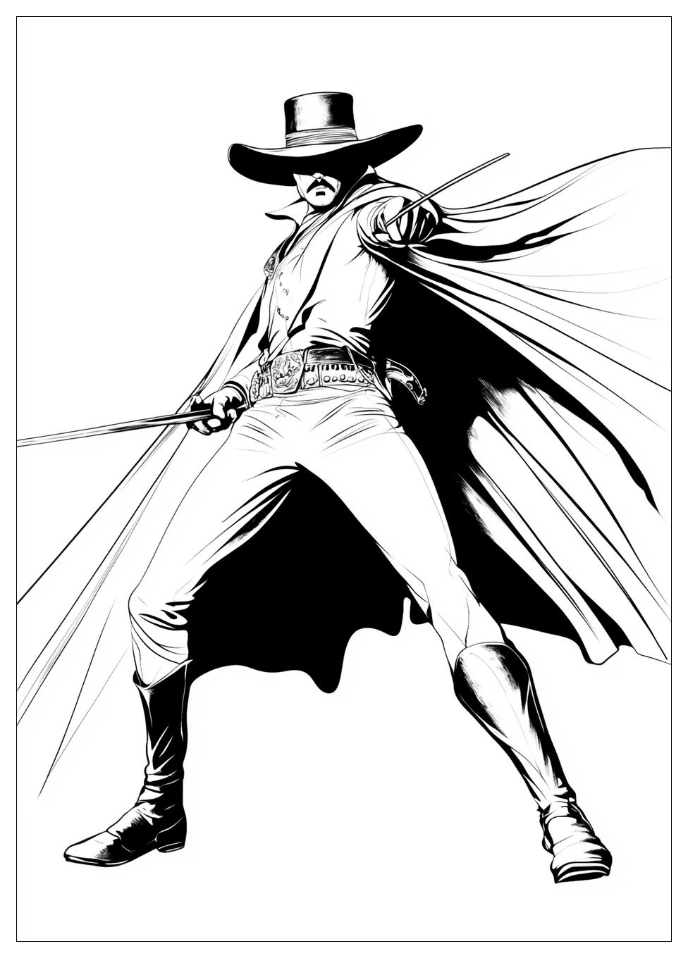 Disegni Zorro Da Colorare 12