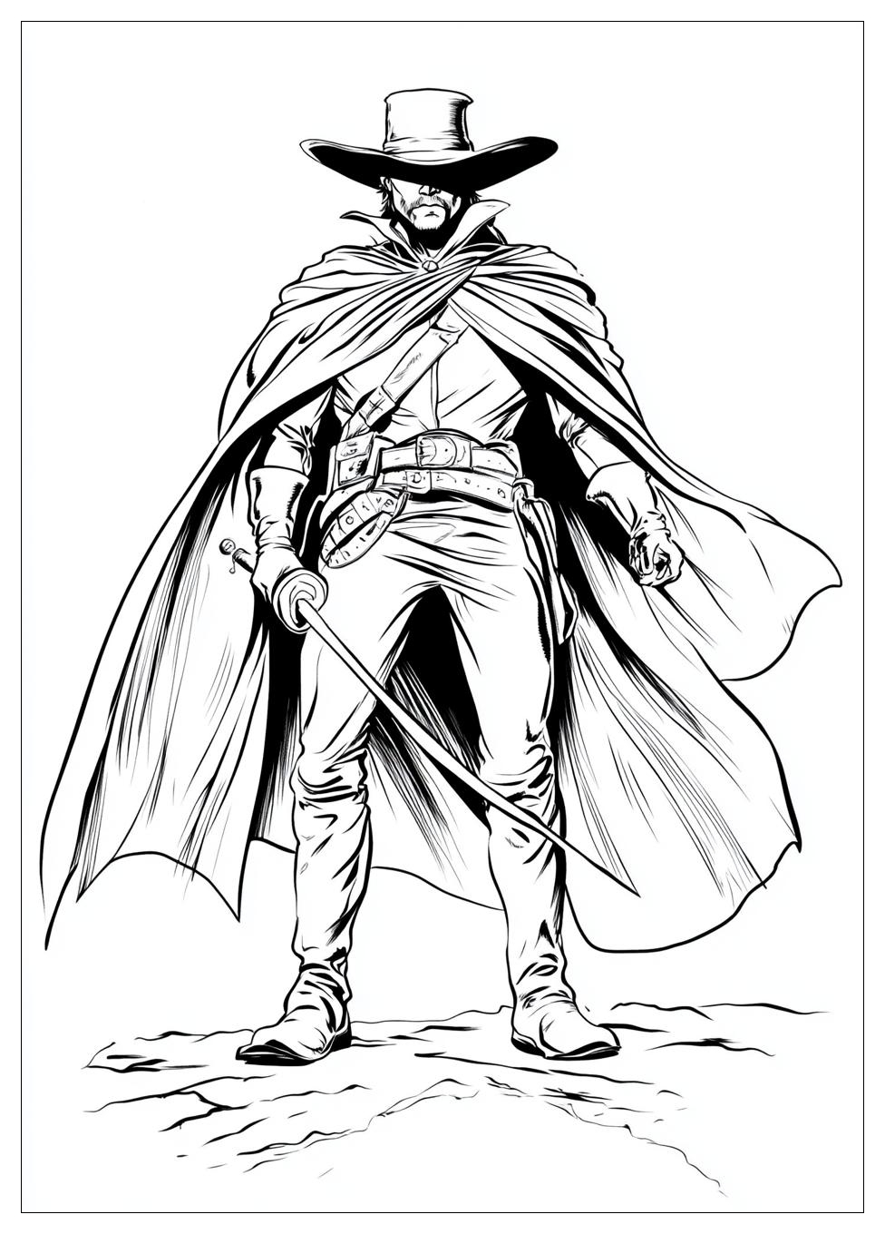 Disegni Zorro Da Colorare 2