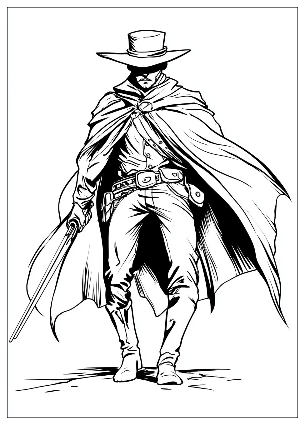 Disegni Zorro Da Colorare 4