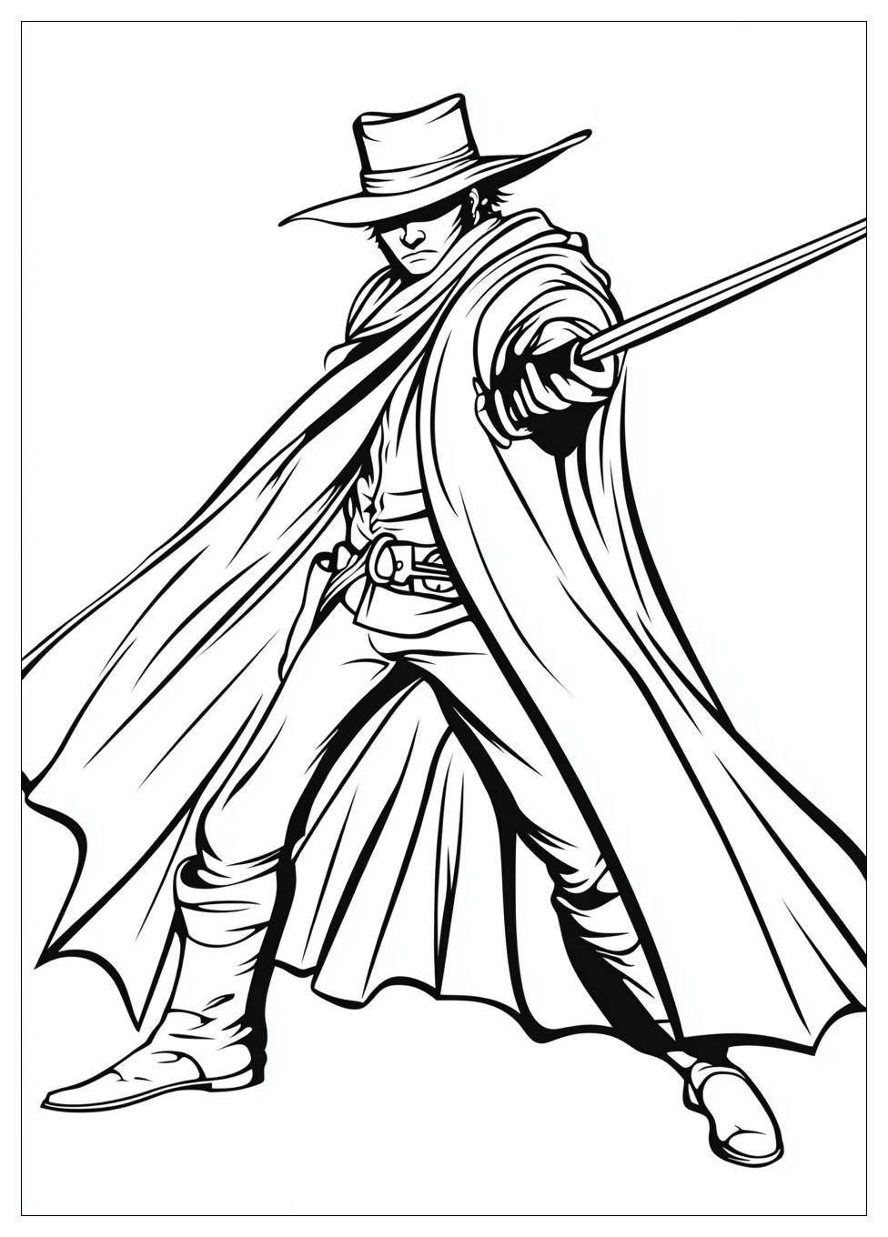 Disegni Zorro Da Colorare 5